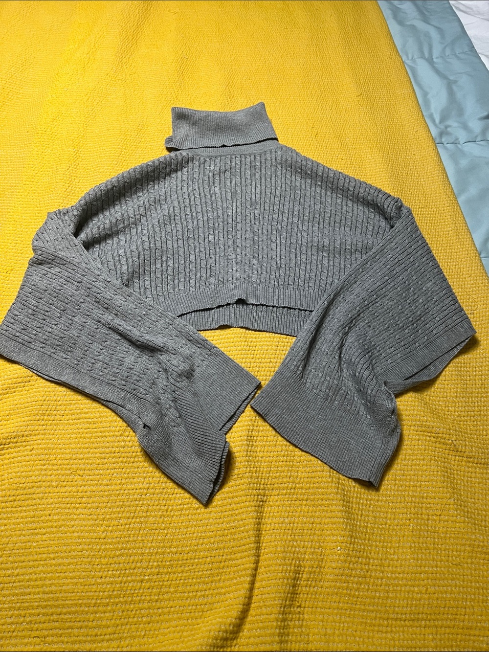 80 Park Cropped Turtle neck Shawl